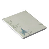 Beautiful Blue Bird Notizblock (angewinkelt)