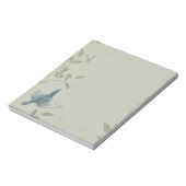 Beautiful Blue Bird Notizblock (Rotiert)