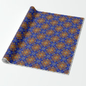 Beautiful Blue Boho Talavera Tile Geschenkpapier (Ungerollt)
