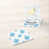 Beautiful Blue Botanic Design Untersetzer (Vor Ort)