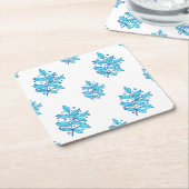 Beautiful Blue Botanic Design Untersetzer (angewinkelt)