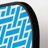 Beautiful Blue Brick Modern Pro Pickleball Paddle (Linke Seite)