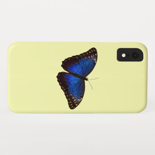 Beautiful Blue Butterfly Case-Mate iPhone Hülle (Rückseite (Horizontal))