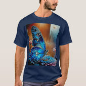 Beautiful Blue Butterfly T-Shirt (Vorderseite)