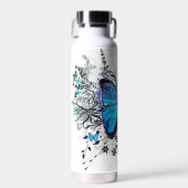 Beautiful Blue Butterfly Trinkflasche (Vorne)