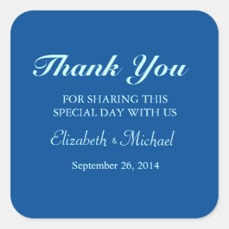 Beautiful Blue Calla Lily Blume Vintag Quadratischer Aufkleber