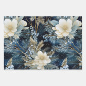 Beautiful Blue Christmas Mix Geschenkpapier Set (Vorderseite)
