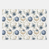 Beautiful Blue Christmas Mix Geschenkpapier Set (Vorderseite 2)