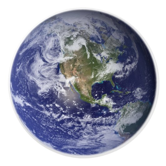 Beautiful Blue Earth Solar System Planet Zuhause Keramikknauf (Vorderseite)