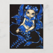 "Beautiful Blue Fairy" Postkarte (Vorderseite)