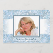 Beautiful Blue Floral Beileid Vielen Dank Card