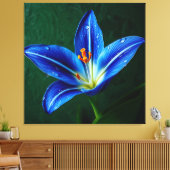 Beautiful Blue Flower - Artistic Photograph Leinwanddruck (Insitu (Wohnzimmer))