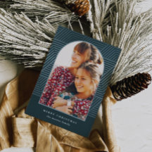 Beautiful Blue Geometric Pattern Foto Weihnachten