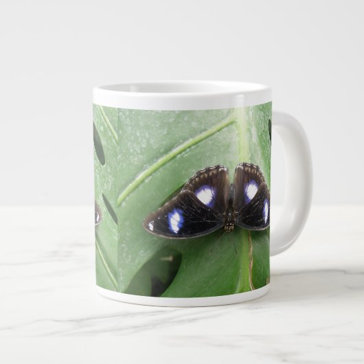 Beautiful Blue Gepunktet Butterfly Tasse (Vorderseite Rechts)