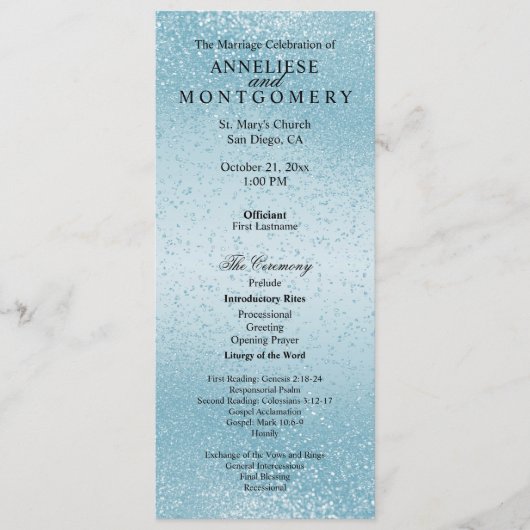 Beautiful Blue Glitzer - Programm (Vorderseite)