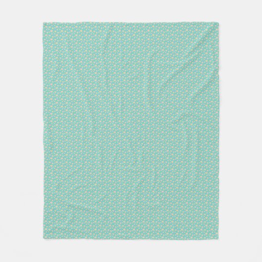 Beautiful blue hearts fleece blanket (Vorderseite)