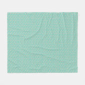 Beautiful blue hearts fleece blanket (Vorderseite (Horizontal))
