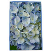 Beautiful Blue Hydrangea Blume Foto Mittlere Geschenktüte (Vorderseite)