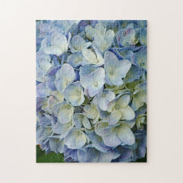 Beautiful Blue Hydrangea Blume Foto Puzzle