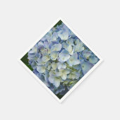 Beautiful Blue Hydrangea Blume Foto Serviette (Ecke)