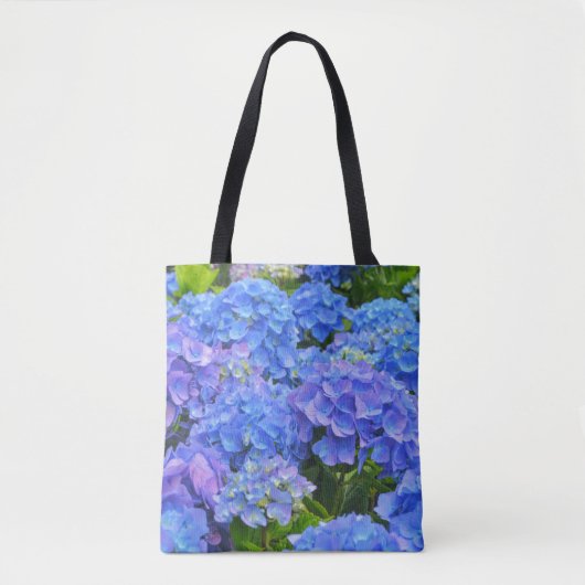 Beautiful Blue Hydrangea Blume Garden Tasche (Vorderseite)
