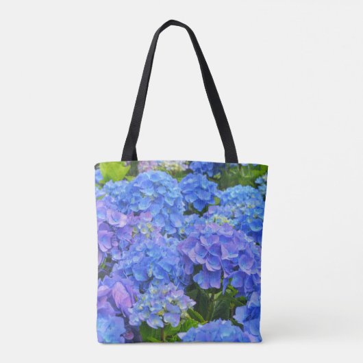 Beautiful Blue Hydrangea Blume Garden Tasche (Rückseite)