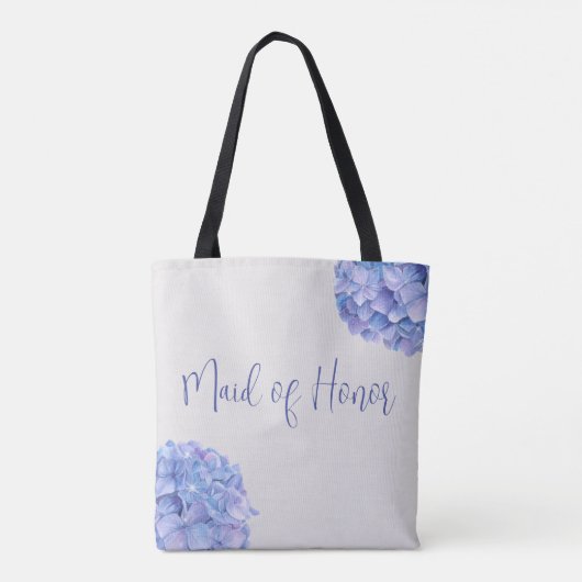 Beautiful Blue Hydrangea Brautparty Tasche (Rückseite)