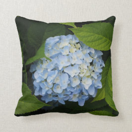 Beautiful Blue Hydrangea Floral Foto Kissen
