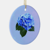 Beautiful Blue Hydrangea Keramik Ornament (Rechts)