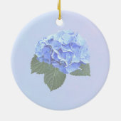 Beautiful Blue Hydrangea Keramik Ornament (Hinten)