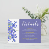 Beautiful Blue Ies Floral Bouquet Informationen (Stehend Vorderseite)