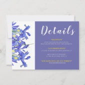 Beautiful Blue Ies Floral Bouquet Informationen (Vorderseite)