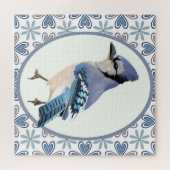 Beautiful Blue Jay Bird Puzzle (Horizontal)