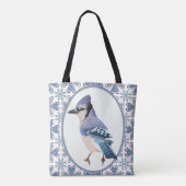 Beautiful Blue Jay Bird Tasche (Rückseite)