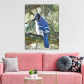 Beautiful Blue Jay Leinwanddruck (Insitu (Wohnzimmer))