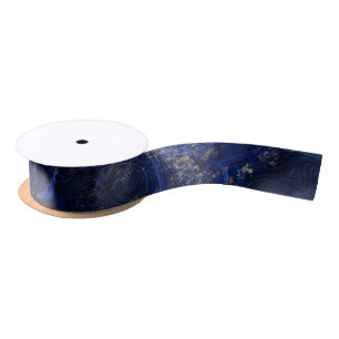Beautiful blue lapis lazuli geode inspiriert satinband