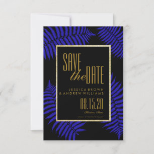 Beautiful Blue Leaf Bracken Save the Date