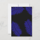 Beautiful Blue Leaf Bracken Save the Date (Rückseite)