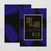 Beautiful Blue Leaf Bracken Save the Date (Vorne/Hinten)