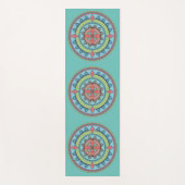 Beautiful Blue Mandala Art Yogamatte (Vorderseite)