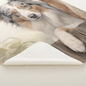 Beautiful Blue Merle Aussie Sherpadecke (3/4)