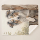 Beautiful Blue Merle Aussie Sherpadecke (Vorderseite (Horizontal))