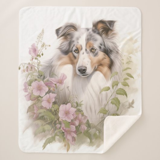 Beautiful Blue Merle Sheltie Sherpadecke (Vorderseite)