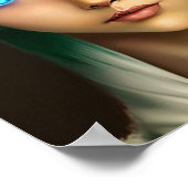 Beautiful Blue Mit Augen Fairy Poster (Ecke)