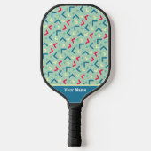 Beautiful Blue Modern Pro Pickleball Paddle (Rückseite)