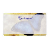 Beautiful Blue Morpho Butterfly Labels (Vorne)