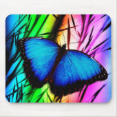 Beautiful Blue Morpho Butterfly Mousepad (Vorne)