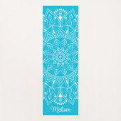 Beautiful Blue Name Mandala Yogamatte (Vorderseite)
