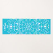 Beautiful Blue Name Mandala Yogamatte (Vorderseite (Horizontal))