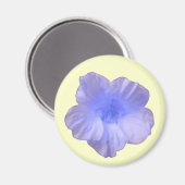 Beautiful Blue Nasturtium Magnet (Vorderseite/Rückseite)